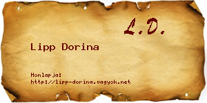 Lipp Dorina névjegykártya