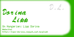 dorina lipp business card